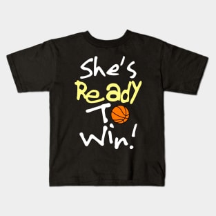 She's Ready To Win! Kids T-Shirt